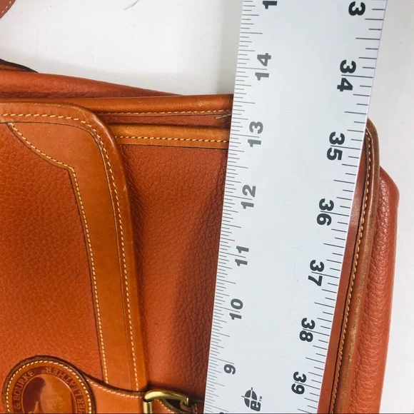 Dooney & Bourke Tan Leather Laptop Bag - Picture 10 of 11